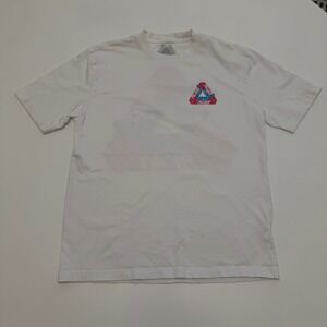 Palace Tri-Zooted Shakka White Cotton Graphic T-Shirt Mens Large